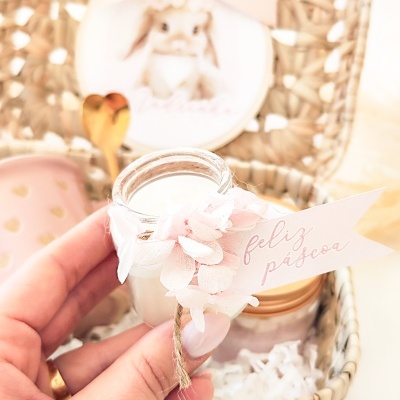 Cesta Pink Bunny Milk-Mix ♡