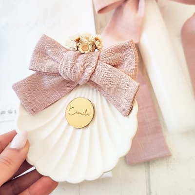 Concha&#x20;de&#x20;Batismo&#x20;jesmonite&#x20;&#x2728;