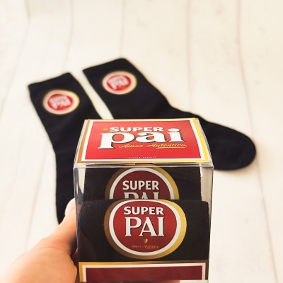 Meias&#x20;personalizadas&#x20;Super-Pai&#x20;&#x1F9E6;