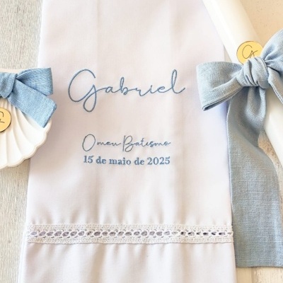 Toalha&#x20;de&#x20;Batismo&#x20;bordada&#x20;&#x2728;