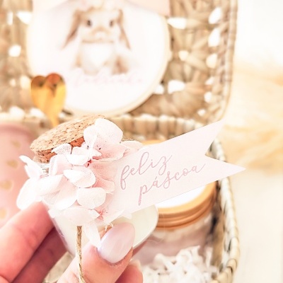Cesta Pink Bunny Milk-Mix ♡