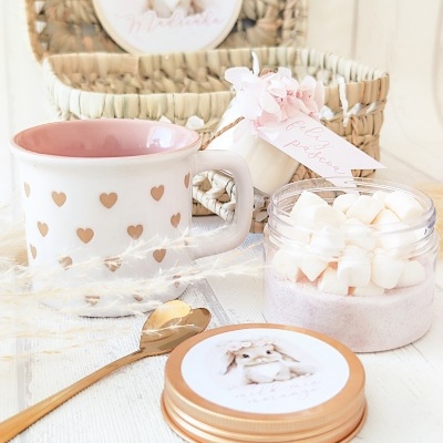 Cesta Pink Bunny Milk-Mix ♡