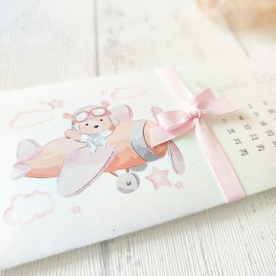 Convite&#x20;Passaporte&#x20;Ursinha&#x20;aviadora&#x20;&#x1F9F8;