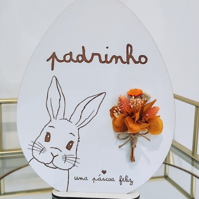 Ovo&#x20;com&#x20;raminho&#x20;flores&#x20;secas&#x20;&#x1F430;&#x1F338;