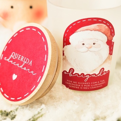 Pai-&#x20;Natal&#x20;&#x1F385;&#x20;Velinha&#x20;tampo&#x20;Bambu