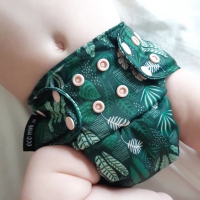 FRALDA REUTILIZÁVEL TUDO-EM-UM/ TUDO-EM-DOIS TAMANHO ÚNICO - ECOMINI