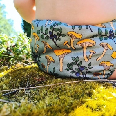 FRALDA REUTILIZÁVEL TUDO-EM-UM/ TUDO-EM-DOIS TAMANHO ÚNICO - ECOMINI