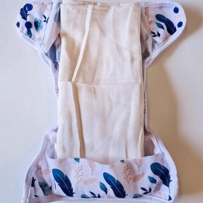 FRALDA REUTILIZÁVEL PLANA DE BAMBU E ALGODÃO BIRDSEYE (80x80CM) - CHUCKLES