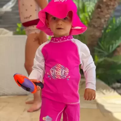 CONJUNTO DE BANHO COM PROTEÇÃO UV - PLOUF