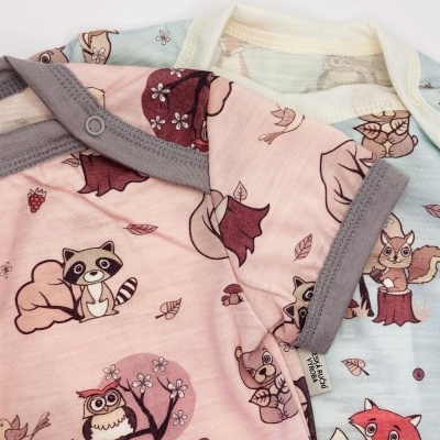 BODY MANGA CURTA LÃ MERINO FINA - CRAWLER