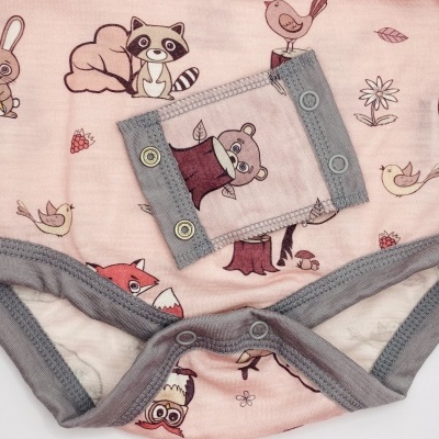 BODY MANGA CURTA LÃ MERINO FINA - CRAWLER