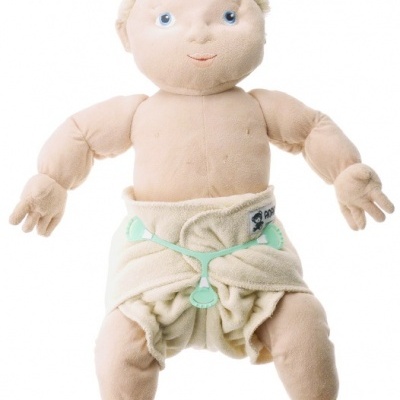 FRALDA REUTILIZÁVEL AJUSTADA DE CONTORNO RECÉM-NASCIDO - SNAPLESS - ANAVY