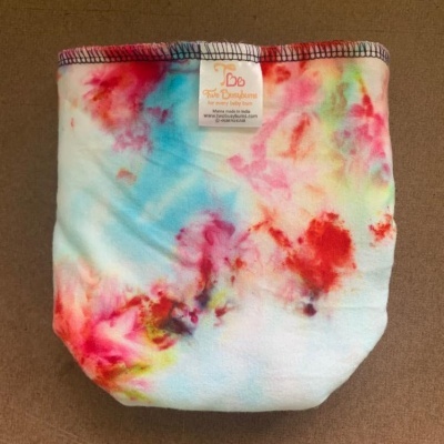 FRALDA REUTILIZÁVEL PRÉ-PLANA ELÁSTICA BAMBU TINGIDA RN - TWO BUSY BUMS