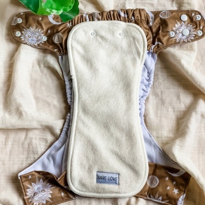 ABSORVENTE ANATÓMICO BAMBO TERRY 6 CAMADAS - BARE LOVE