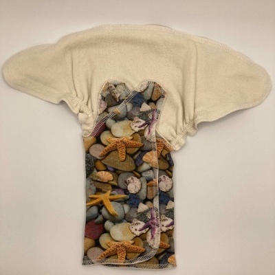 FRALDA REUTILIZÁVEL PRÉ-PLANA ALGODÃO CONTORNO PADRÃO - NULU