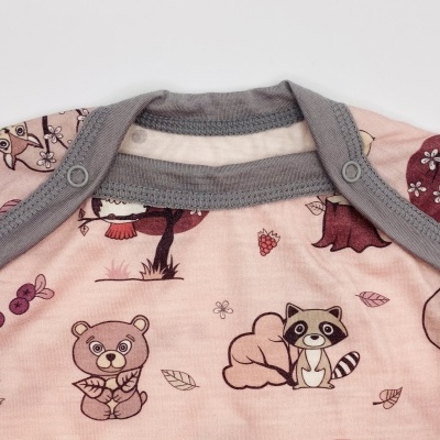 BODY MANGA CURTA LÃ MERINO FINA - CRAWLER