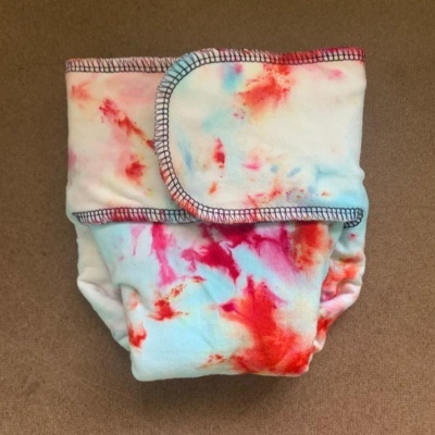 FRALDA REUTILIZÁVEL PRÉ-PLANA ELÁSTICA BAMBU TINGIDA RN - TWO BUSY BUMS