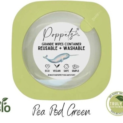 RECIPIENTE HERMÉTICO PARA TOALHITAS REUTILIZÁVEIS  - POPPETS