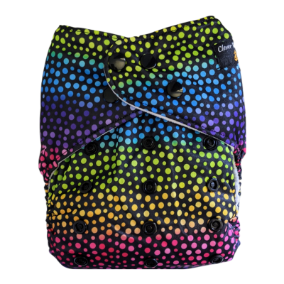 FRALDA REUTILIZÁVEL AI2 TAMANHO ÚNICO (3-15KG) MOLAS - CLEVER WEE FOX