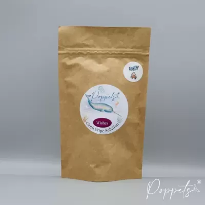 SOLUÇÃO DE LIMPEZA PARA TOALHITAS REUTILIZÁVEIS (RECARGAS) - POPPETS