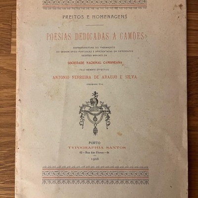 Poesias dedicadas a Camões (obra de 1908)