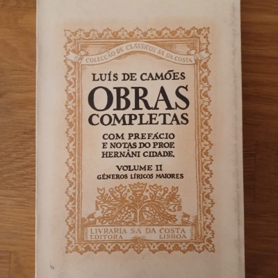 Luís de Camões - Obras Completas, vol.II Géneros Líricos Maiores