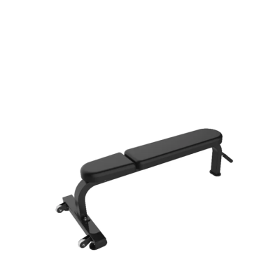 Banco de musculação preto com encosto e assento estofados