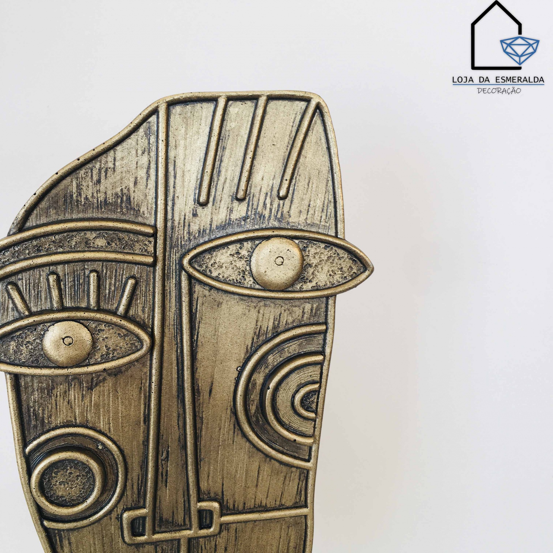 Estatueta Decorativa |  Máscara  | Abstrato | 16.5x7x42.5CM