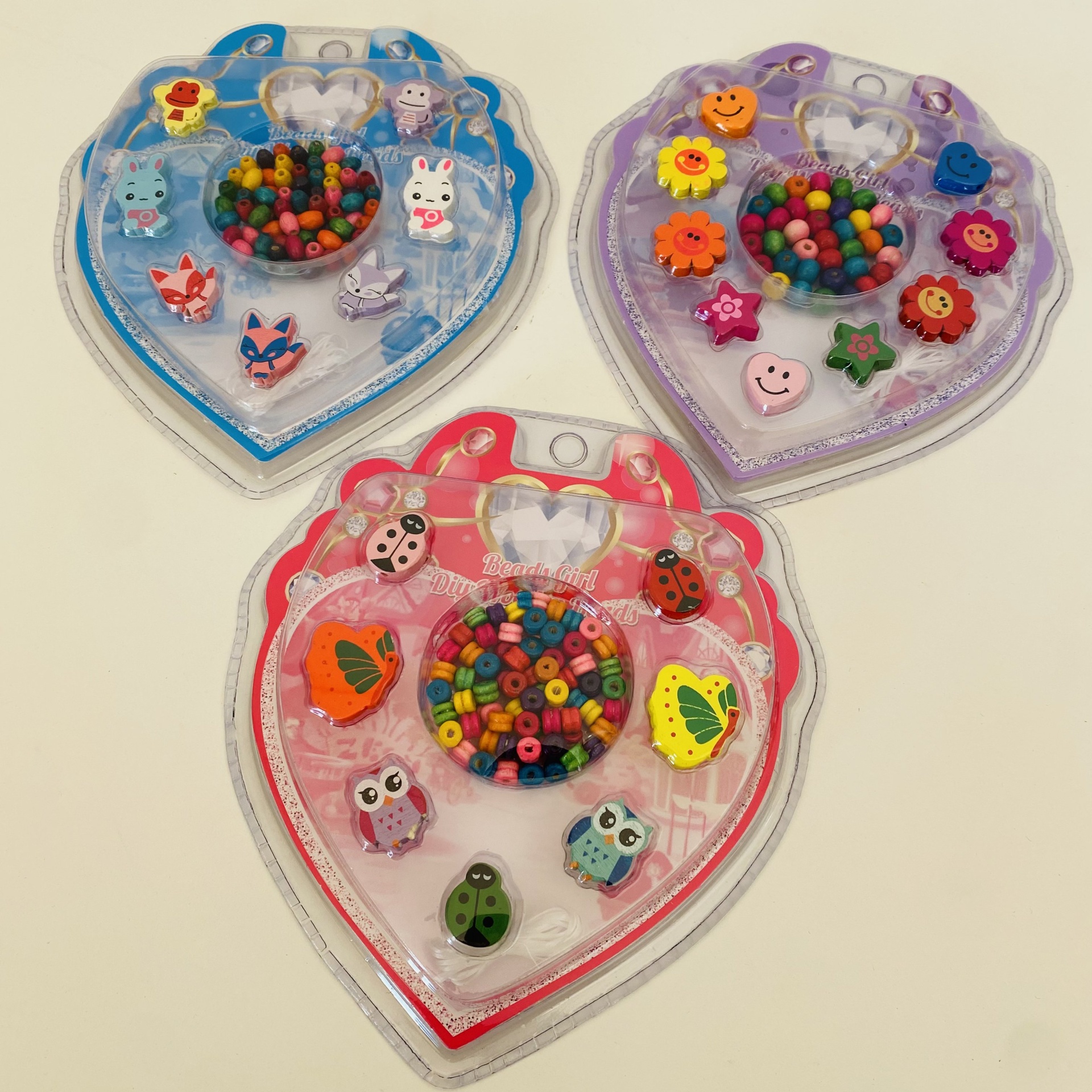 Brinquedo Missangas Conj. em Madeira