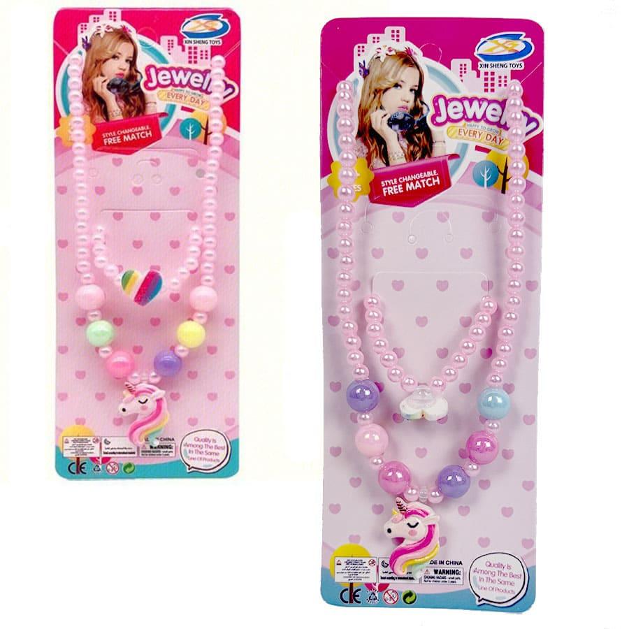 Brinquedo Blister colar com pulseira unicórnio - Mais de 3 Anos