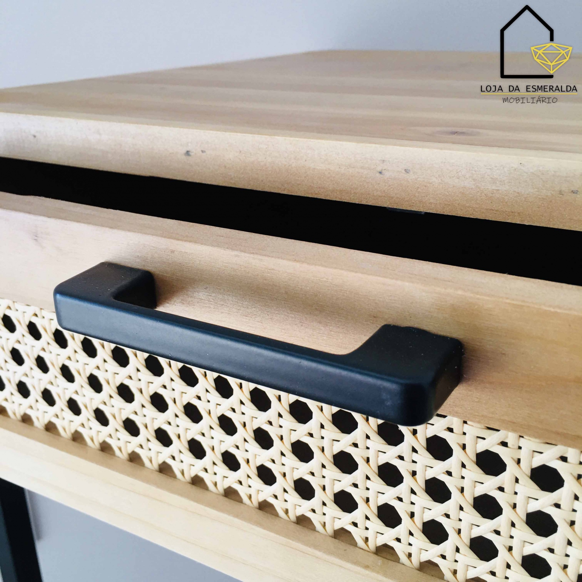 Consola de Entrada | 2 Gavetas | Madeira & Metal | 100X30X78CM