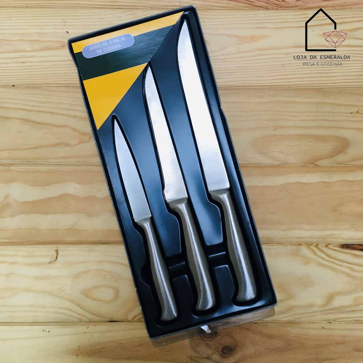 Jogo de 3 Facas