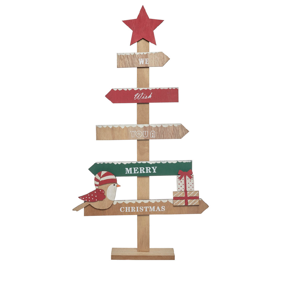 Natal - Árvore em madeira - C29xL6.5xA52CM