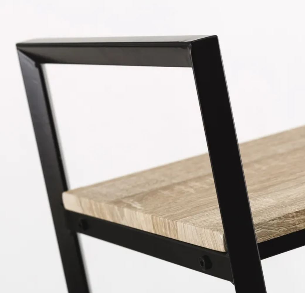 Estante - 4 Prateleiras - C60xL30xA116CM - Madeira e Metal