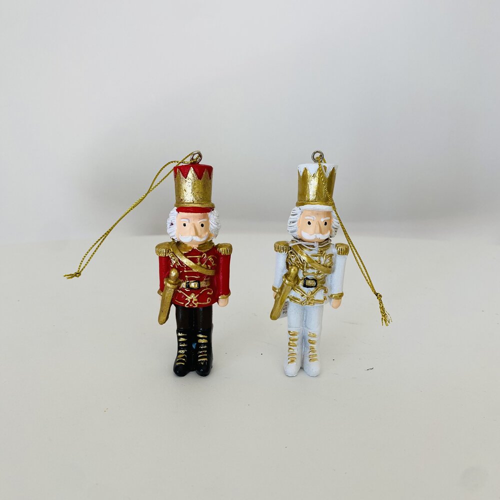 Ornamento para Árvore de Natal - Soldado Quebra Nozes - C3.5xL2.5xA10CM