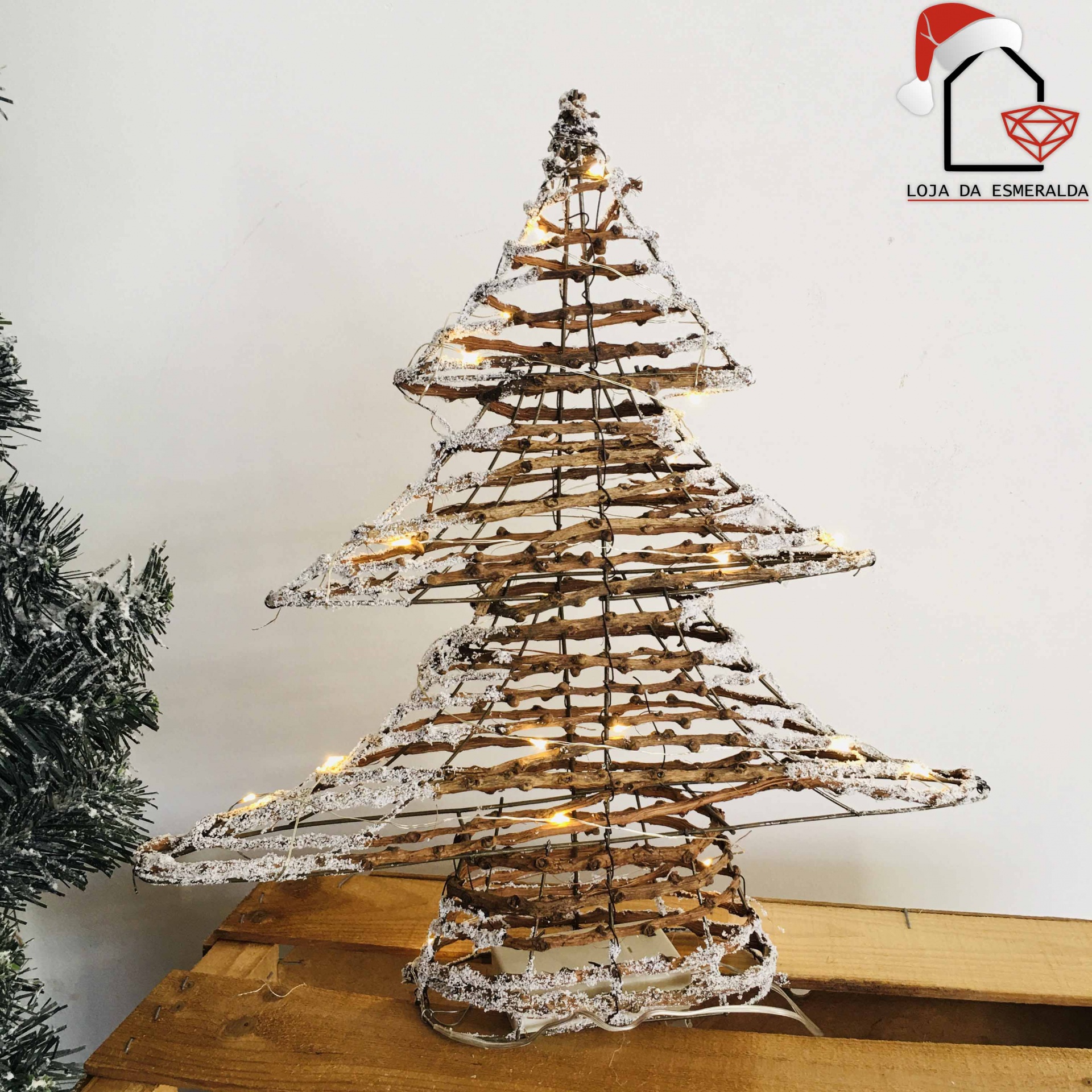 Árvore de Natal Decorativa c/ Iluminação C40XL8.5XA40CM