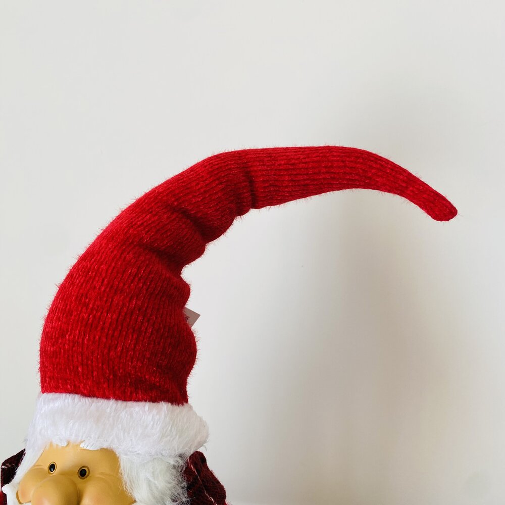 Boneco Natalício - Pai Natal - Vermelho e Branco - C23xL16xA60CM