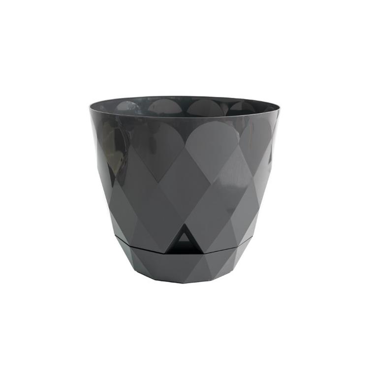 Vaso Diamante c/ Prato - Circular - Antracite