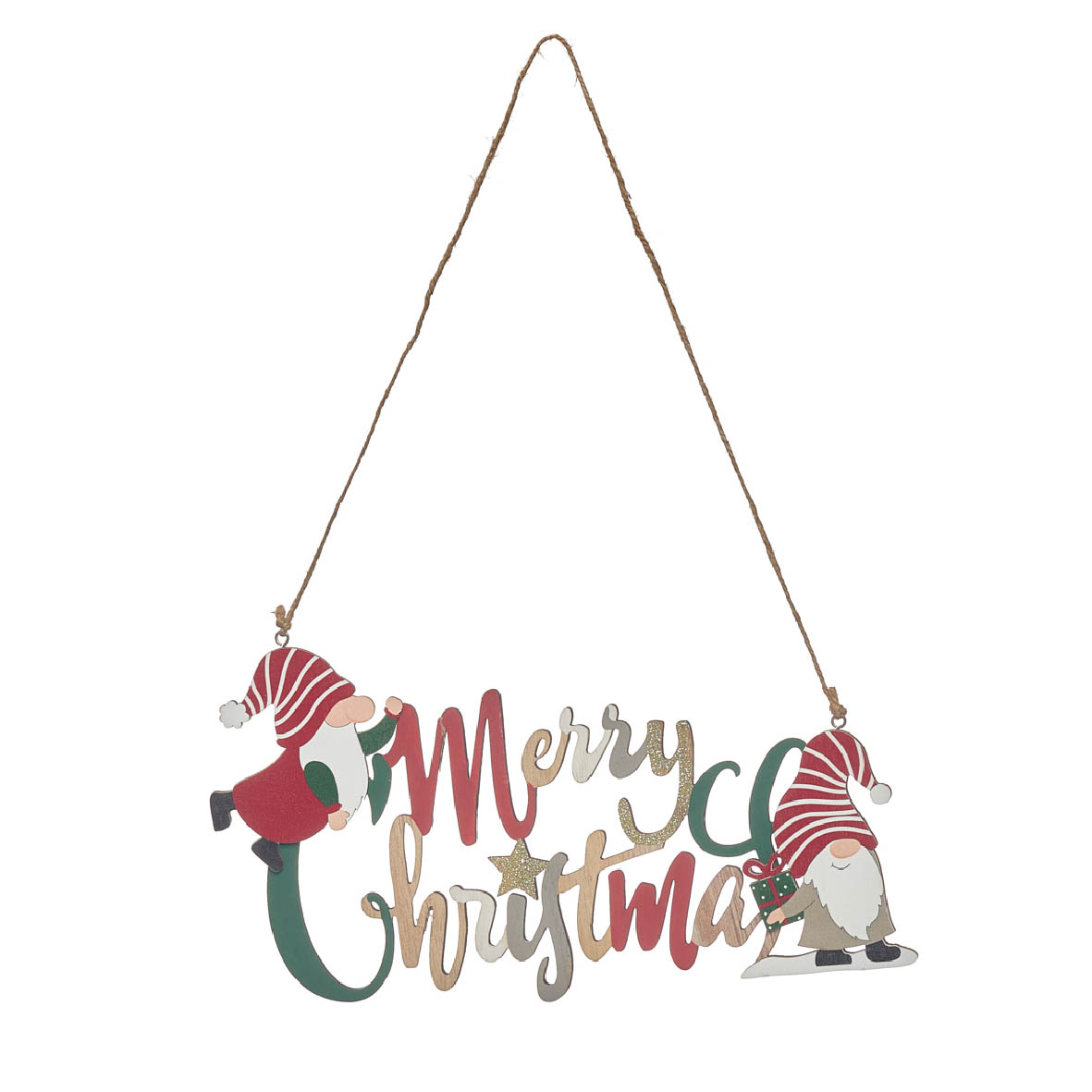 Natal - Peça de Parede em Madeira - C30xL1xA16CM