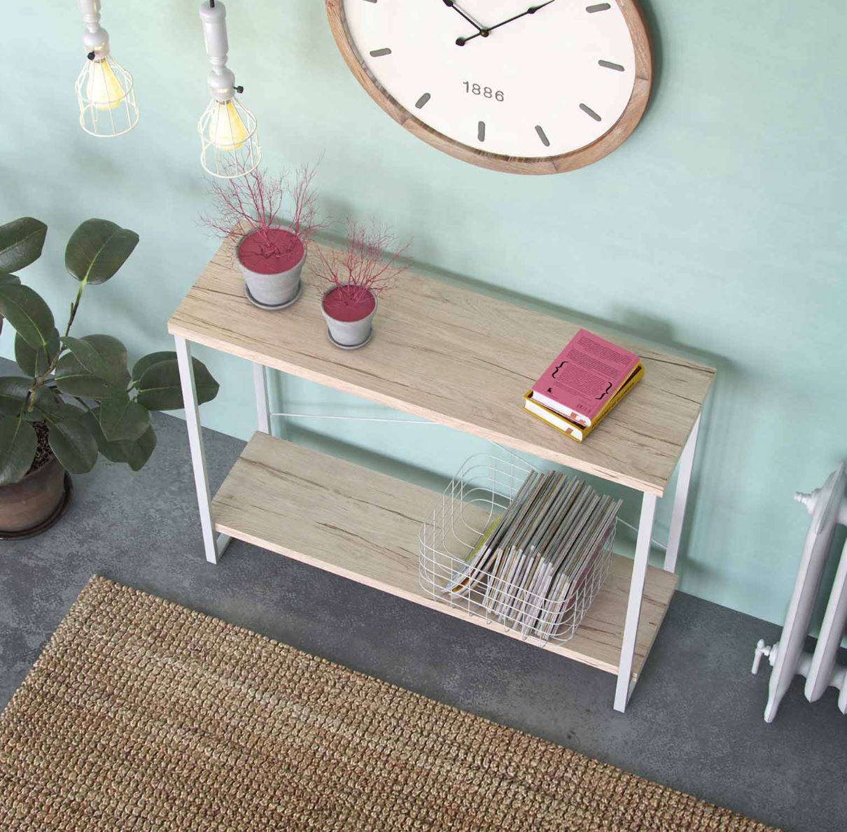 Consola Mesa de Entrada - Madeira - C100XL30XA80CM