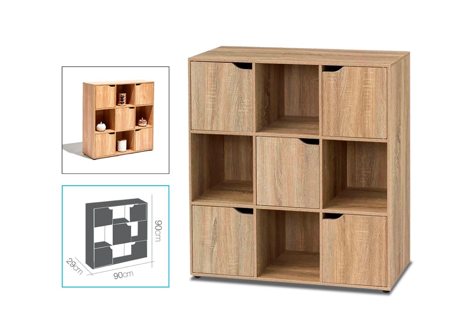 Estante - C90xL29xA90CM- Madeira