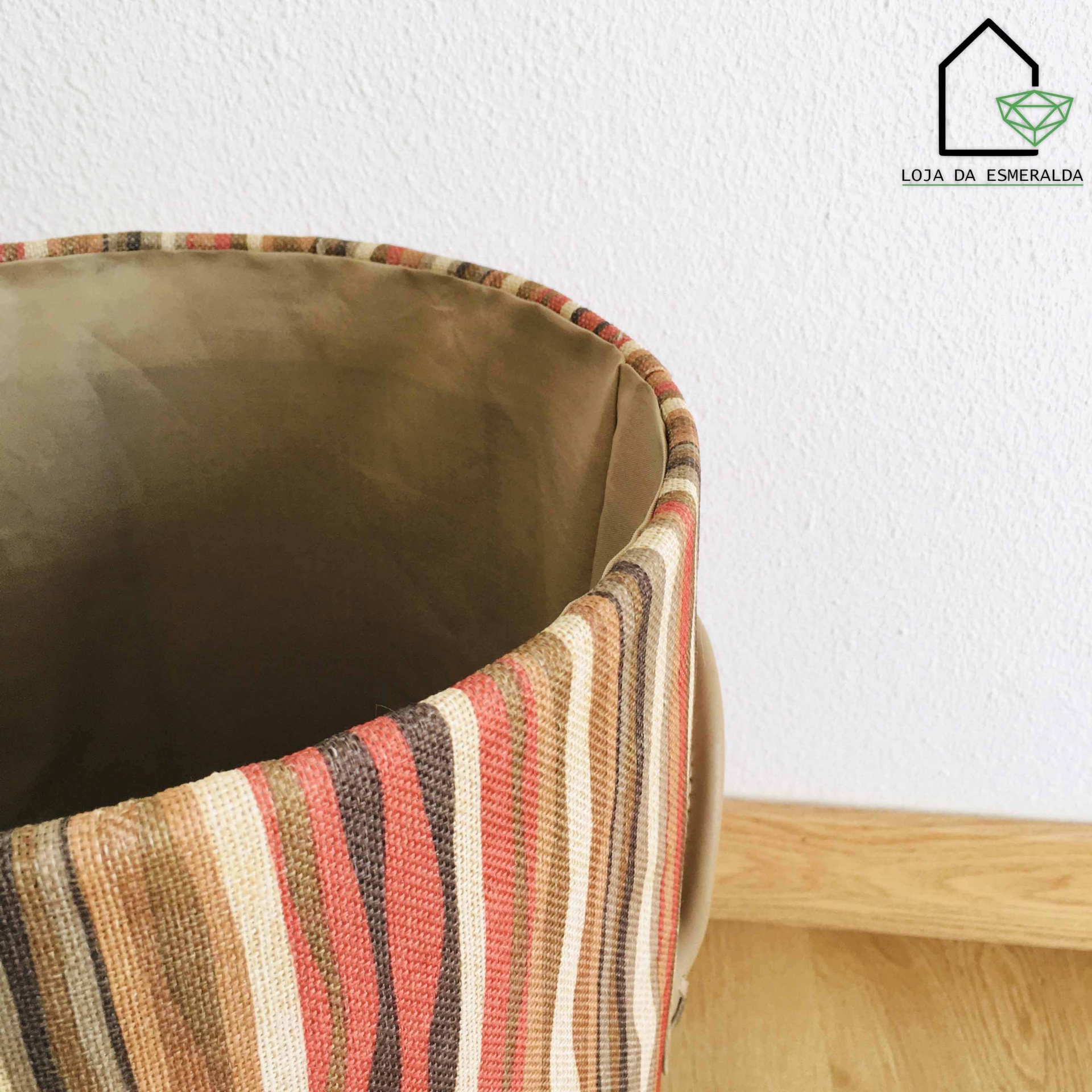 Cesto de Roupa em Tecido Reforçado | 33.5x33.5x43CM