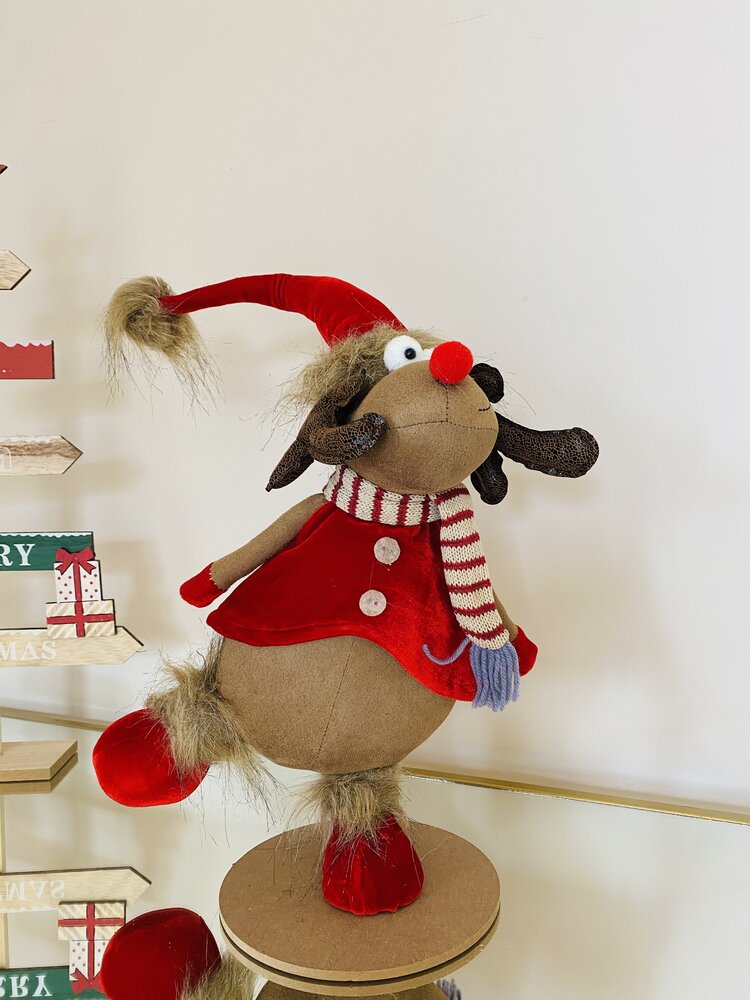 Boneco Natalício - Rena - Tecido