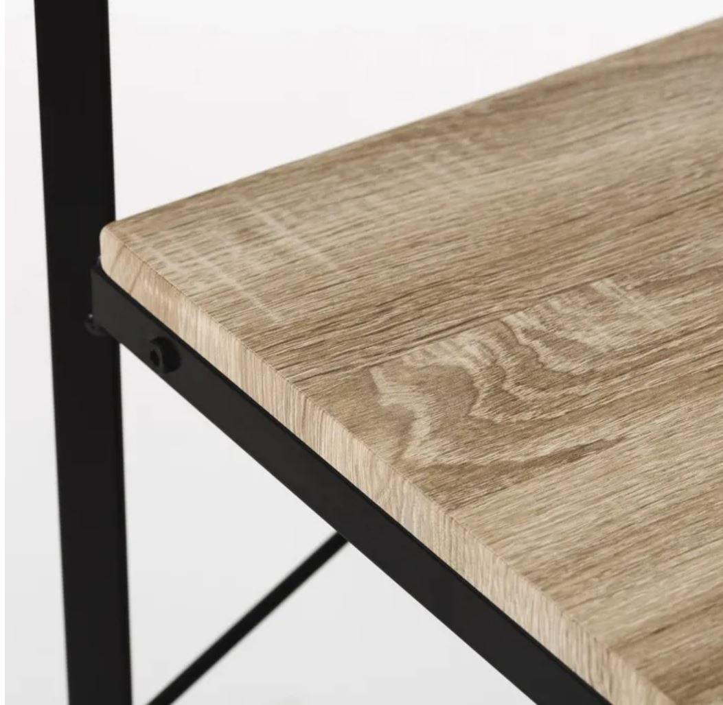 Estante - 4 Prateleiras - C60xL30xA116CM - Madeira e Metal