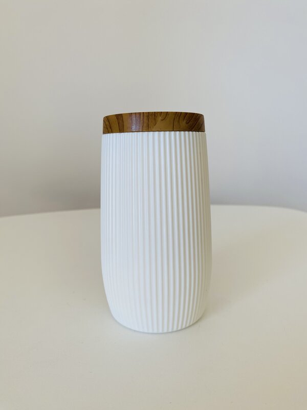 Conjunto WC - Linhas - Branco com pormenor Madeira