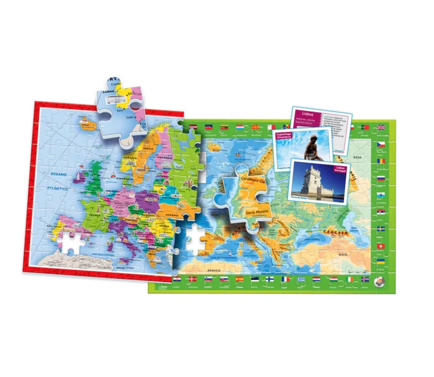 Jogos Educativos - À Descoberta Da Europa - Mais de 7 anos