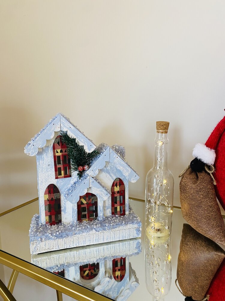 Casa de Natal c/ iluminação - C21xL9xA25CM