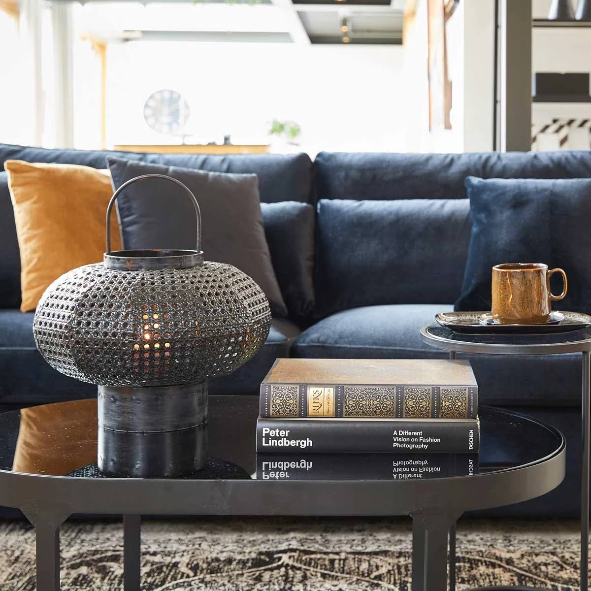 Mesa de Centro/ Apoio | Metal Preto | 101X61X40 CM