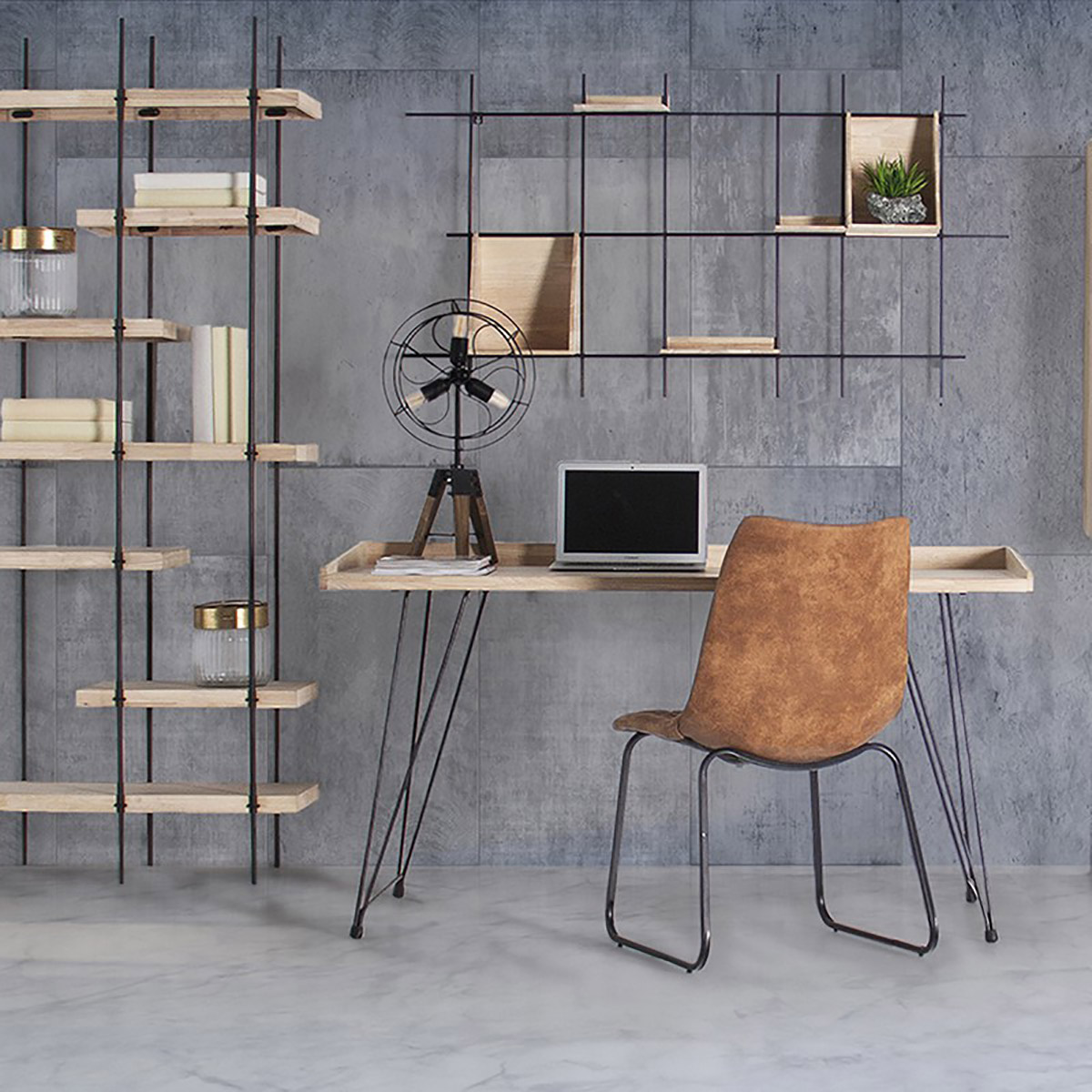 Candeeiro Madeira&Metal | 26x7x65 CM