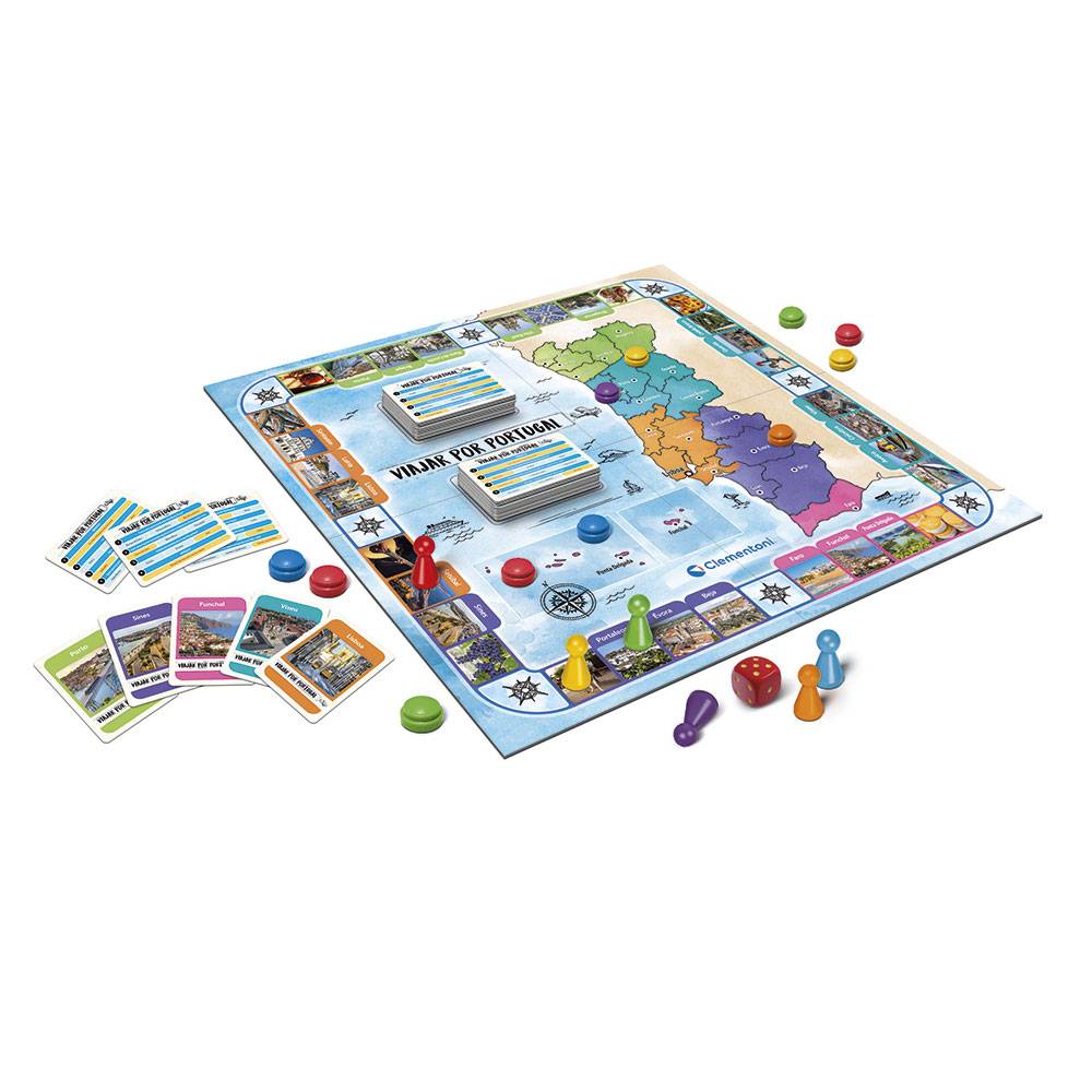 Jogo de Tabuleiro - Viajar por Portugal - Mais de 8 Anos